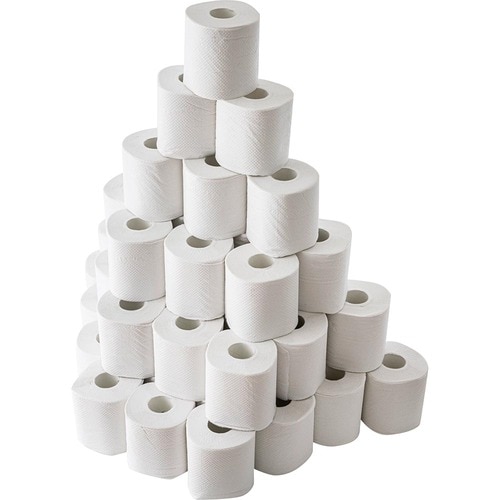 【日用品】静岡県富士市「トイレットペーパー エコロジープレミアム ダブル 96ロール(12ロール×8パック)」 ふるさと納税おすすめ イメージ