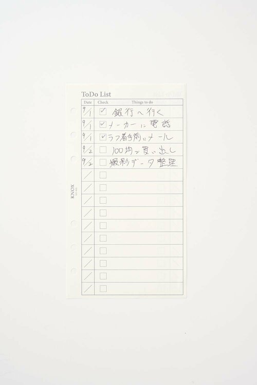 ノックス「バイブルサイズ TODOリスト」 イメージ2