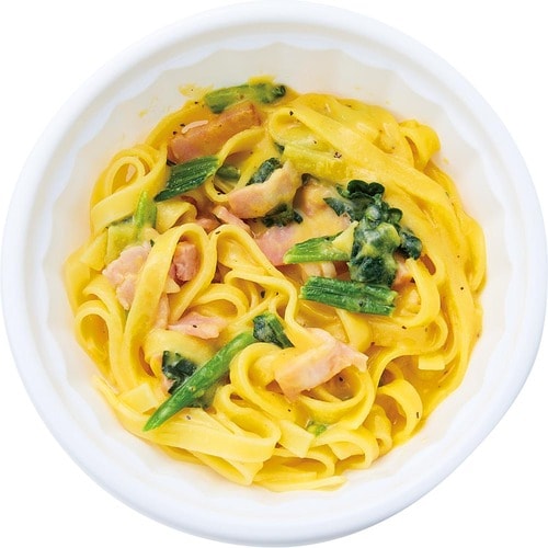 完全栄養食おすすめ 日清食品 冷凍 完全メシ DELI  生パスタのカルボナーラ イメージ2