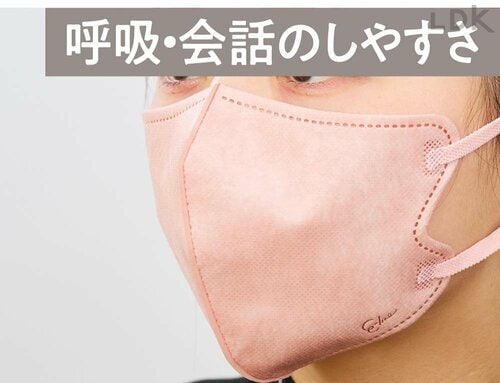 呼吸・会話のしやすさ 不織布マスクおすすめ イメージ
