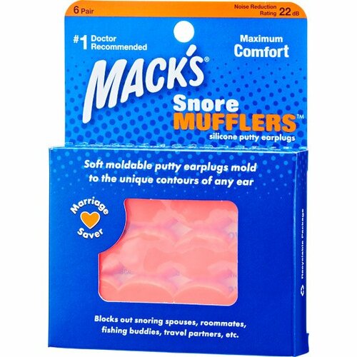 Mack’s Pillow:ソフトシリコン:耳栓（6ペア） 