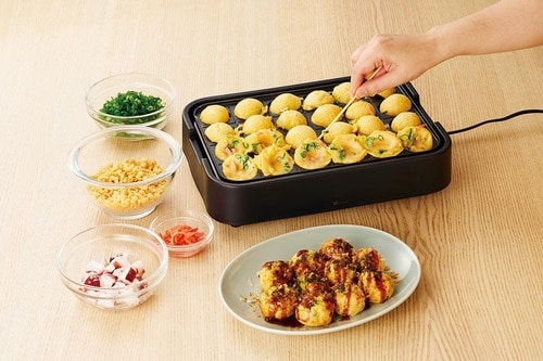 均一に焼けるから端だけ焼ける問題も心配なし たこ焼き器おすすめ イメージ
