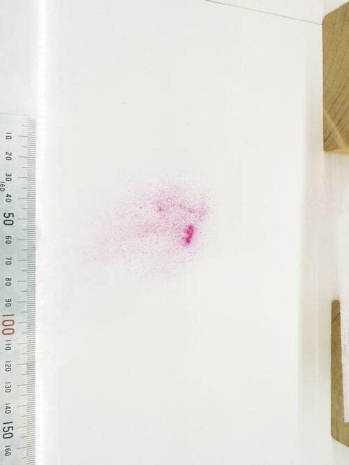 このフィルたんも抜群の貼りやすさただ、落ちた花粉量に差が出ました