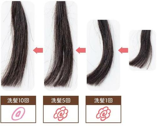 色持ち：10回洗ってもキープ！ 白髪染めおすすめ イメージ