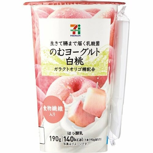 セブン-イレブン:のむヨーグルト:白桃 190g