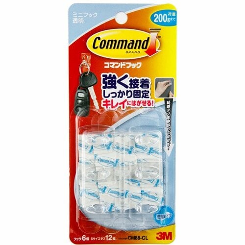 3M:コマンドフック クリアミニ:CM88-CL:フック