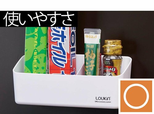 安っぽいけど収納力はあり LOUKIN「マグネットポケット」