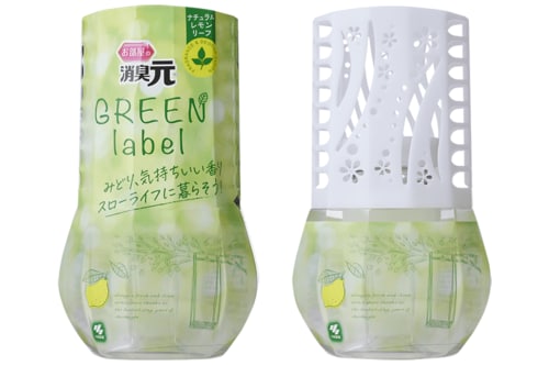 小林製薬「お部屋の消臭元 GREEN label(グリーンラベル)ナチュラルレモンリーフ」 部屋用芳香剤おすすめ イメージ