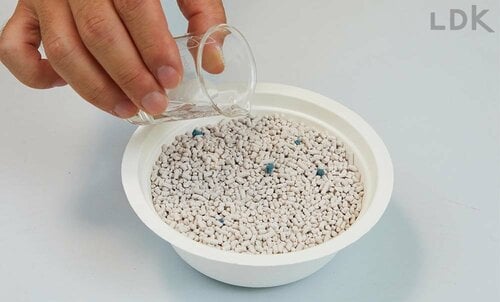 固まりやすさのテスト方法 猫砂おすすめ イメージ