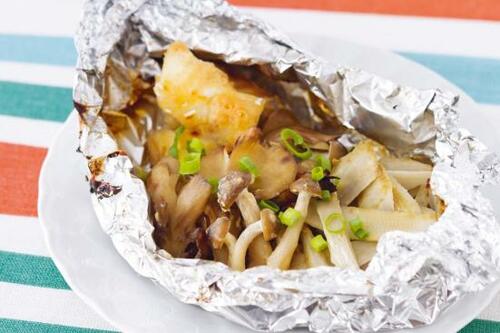 食物繊維たっぷり!「ごぼうとたらのホイル焼き」