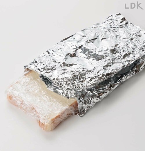 ラップ+アルミホイルは普通でした 食パンおすすめ イメージ