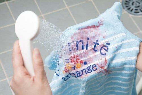 あせらず素早く洗えばこんなに簡単に落とせる