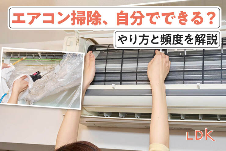 エアコン掃除は自分でできる？ やるべき場所と方法、業者に頼む場合のコツをLDKが解説