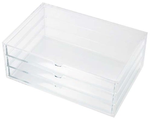 無印:muji:無印良品:裏ワザ:重なるアクリルケース:ケース