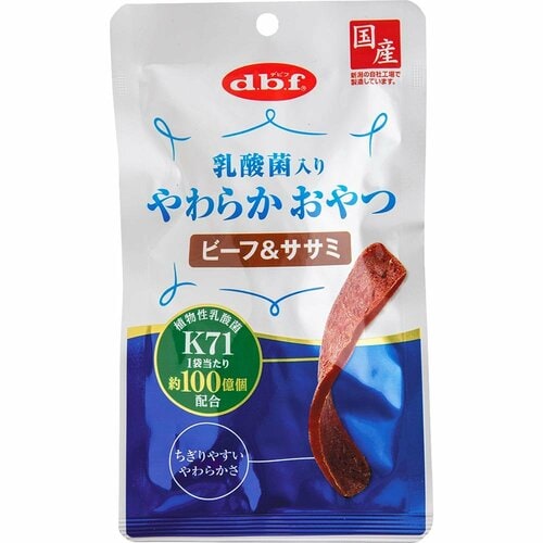 犬用おやつおすすめ デビフペット 乳酸菌入りやわらかおやつ ビーフ&ササミ イメージ1