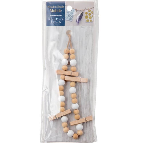 セリア:ウッドビーズモビール:100均