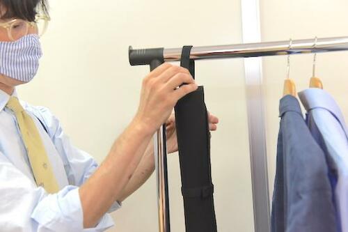 山崎実業 くるくるアイロンマット タワー ブラック 3358 アイロン台おすすめ イメージ5
