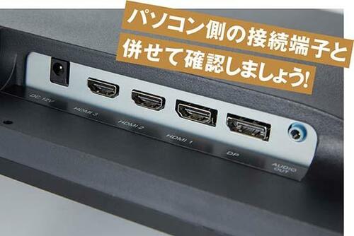 接続端子:接続端子で対応解像度が違います