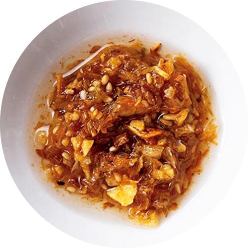 ご飯のお供おすすめ 桃屋 揚げ葱がザクッと香ばしい食べるねぎ油 イメージ2