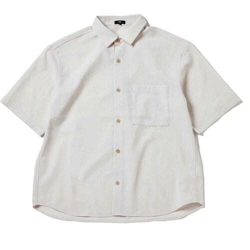 テーパードスラックスおすすめ PLST プレシャスドライレギュラーカラーシャツ（接触冷感/吸水速乾）（半袖） イメージ1