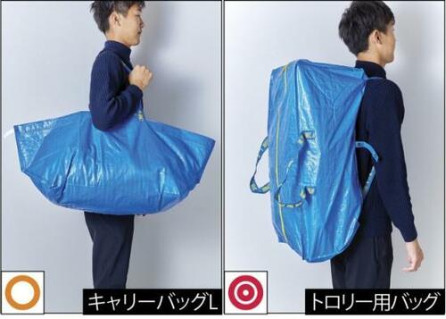 ポイント2:大容量&背負えるから、荷物入れとして優秀 IKEA雑貨おすすめ イメージ