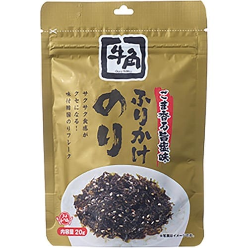 のりフレークおすすめ フードレーベル 牛角ふりかけのり ごま香る旨塩味 イメージ