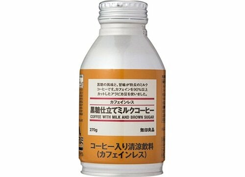 無印良品:カフェインレス 黒糖仕立てミルクコーヒー