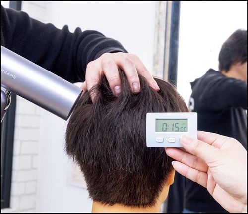 テスト1：乾きの速さ 速乾ドライヤーおすすめ イメージ