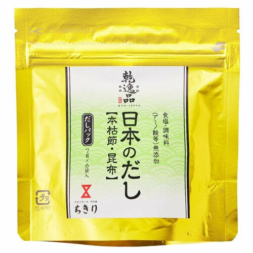 味噌汁におすすめのだしパックおすすめ ちきり清水商店 乾逸品 日本のだし本枯節・昆布 イメージ