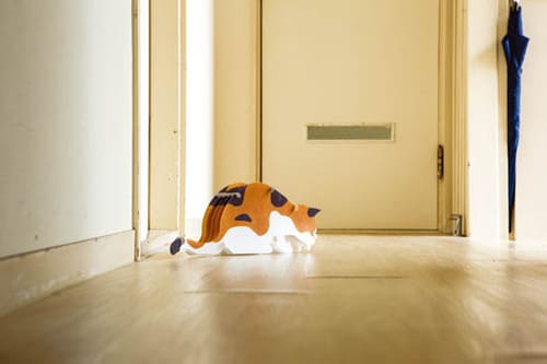 ⑪本物のネコがいるみたいなニトリのペーパー加湿器 イメージ