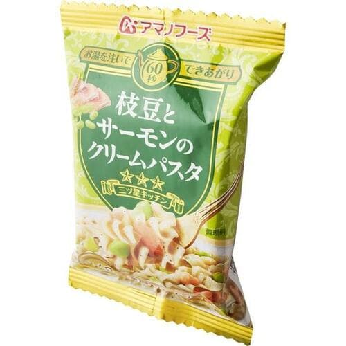プロも虜のクリーム感! アマノフーズ「三ツ星キッチン 枝豆とサーモンのクリームパスタ」 イメージ