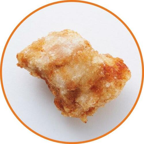 粉なし冷凍×冷たい油で揚げる:竜田揚げに近い食感