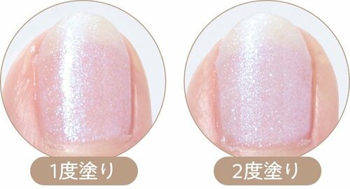 仕上がり：雪のようにきらめく繊細なブルーラメ マニキュア・ネイルポリッシュおすすめ イメージ