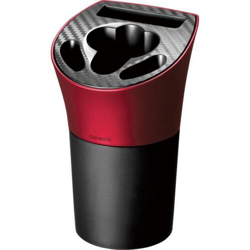 カーメイト:glo専用ホルダー:カーボン調:メタリックレッド:DZ512