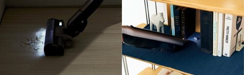 特徴4:ヘッド部分が光ってゴミを見つけやすい イメージ