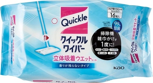 花王「クイックルワイパー 立体吸着ウエットシート 香りが残らないタイプ」 イメージ