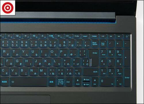 ［チェック3］バックライドLEDで暗くても作業可能なキーボード イメージ