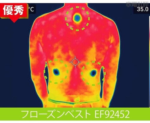 【冷却性能】背中の端から脇腹がひんやりして気持ちイイ ペルチェベスト おすすめおすすめ イメージ2