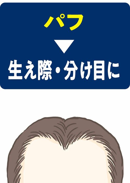 パフタイプ 増毛スプレーおすすめ イメージ