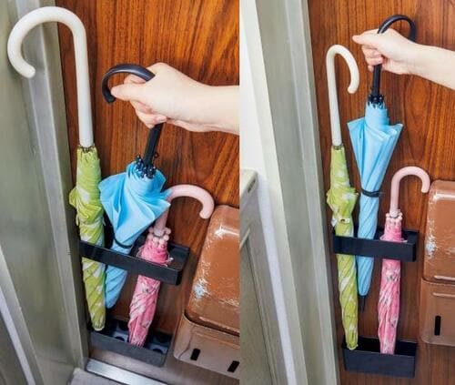 マグネットタイプの傘立ては出し入れに苦労する イメージ