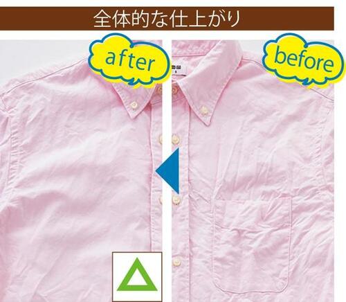 テスト1：仕上がり アイロンおすすめ イメージ