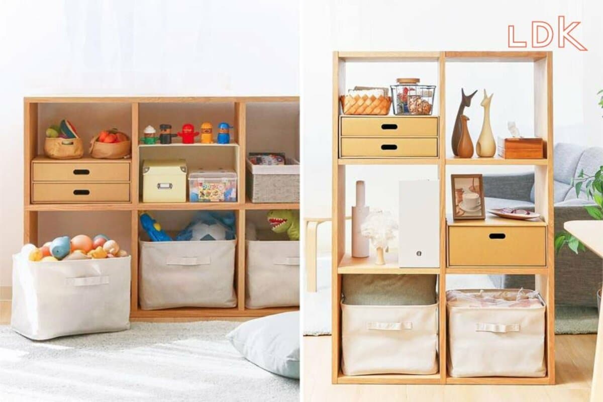 無印　スタッキングシェルフ　コの字棚2個付き　ウォールナット スタッキングシェルフ・2段・ウォールナット材 | 無印良品