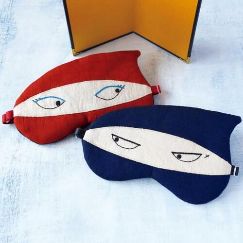 ユニークな表情のアイマスク専門店upgrand「忍者ノ夫婦　ペア アイマスク」 イメージ