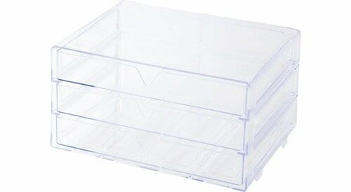 ダイソー:書斎 3段引き出しケース:収納