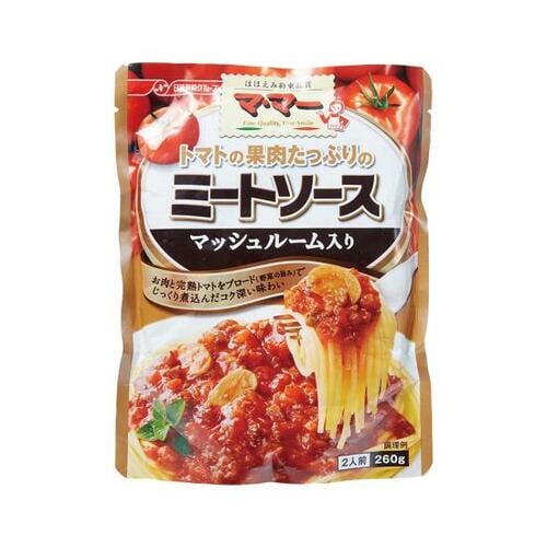 17位: マ・マー トマトの果肉はマッシュルーム入りミートソース ミートソースのレトルトパスタソースおすすめ イメージ