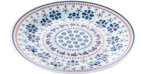 セリア:プレート:フラワーリング柄:100均:百均:100円