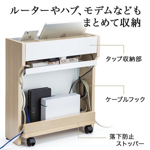 サンワダイレクト:ケーブルボックス:00-CB007:収納力