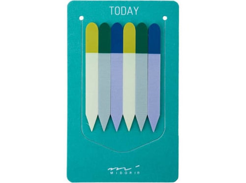 文房具:ミドリ:付せん:ブックマーク:スリム