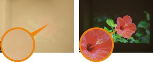 値段相応の画質 WiFiプロジェクター4500LM イメージ2