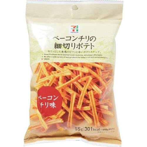 セブン-イレブン:ベーコンチリの細切りポテト:お菓子
